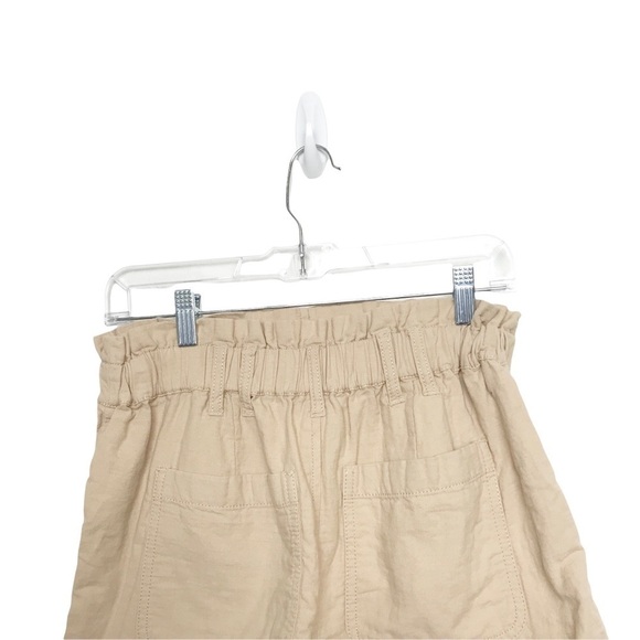 BP Beige Tan Paper Bag 100% Cotton Shorts Small - Picture 5 of 8